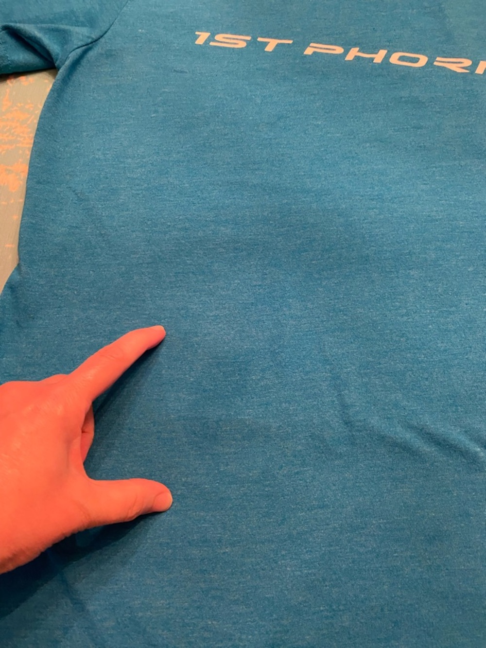 1st Phorm Blue Logo Tee - Picture 7 of 9